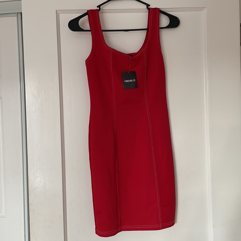 FOREVER 21 small Red dress - Picture 3 of 4